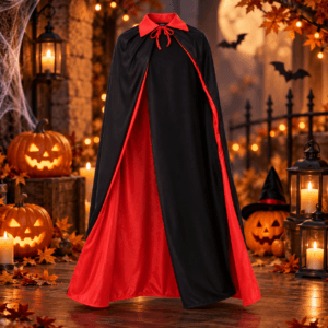 Capa Bicolor de Fantasía con Cuello  | Disfraz para Halloween y Cosplay