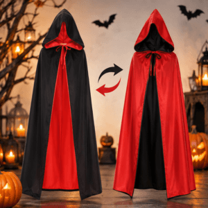 Capa Reversible Bicolor con Capucha  | Disfraz para Halloween y Cosplay
