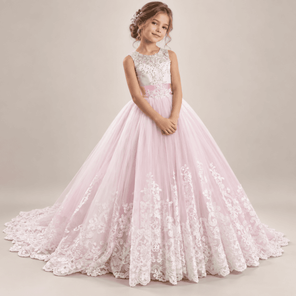 Vestido de vestir con detalles de encaje