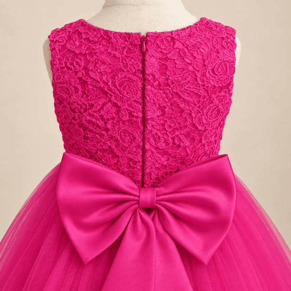 Vestido de fiesta con cola