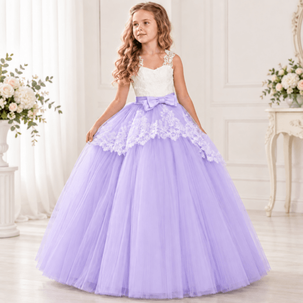 Vestido juvenil fiesta con encaje