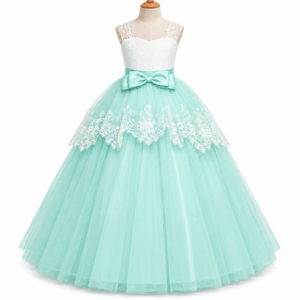 Vestido juvenil fiesta con encaje