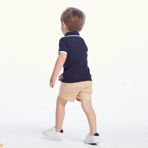 Conjunto de polera piqué y short para niño