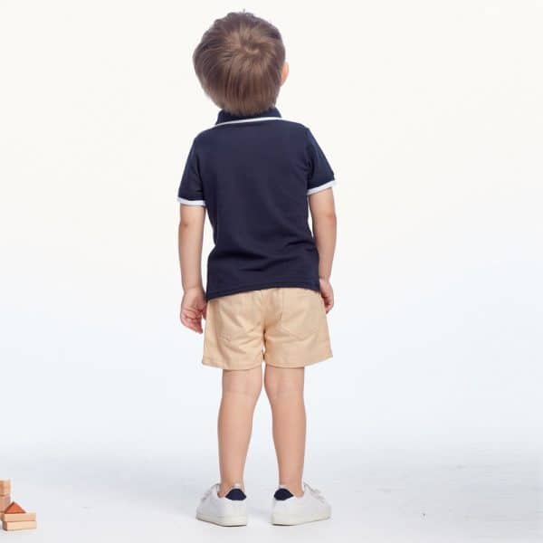 Conjunto de polera piqué y short para niño