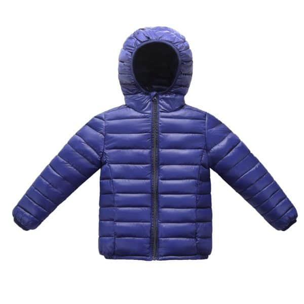 Chaqueta impermeable de pluma con mangas largas
