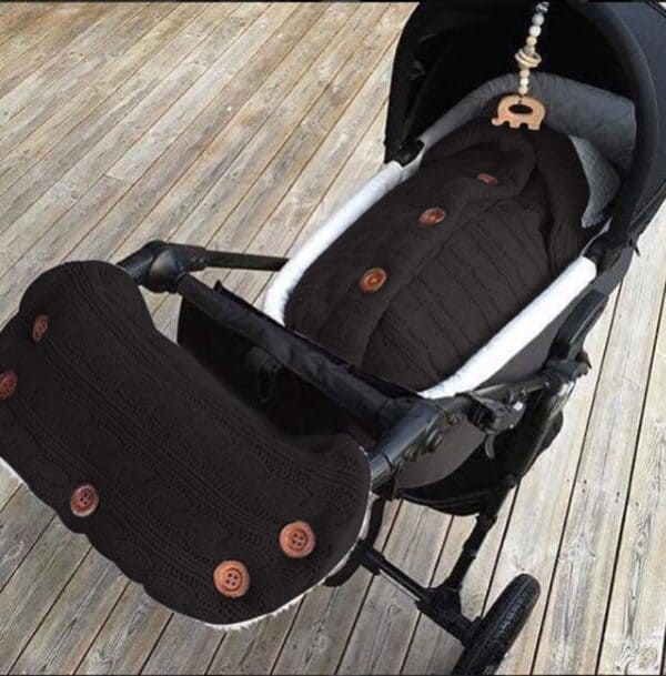 Manoplas térmicas afelpadas para coche de bebé