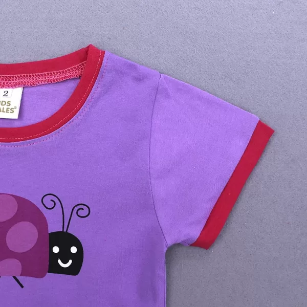Pijamas para niños de 2 piezas, polera manga corta y short de algodon-XTZ8304