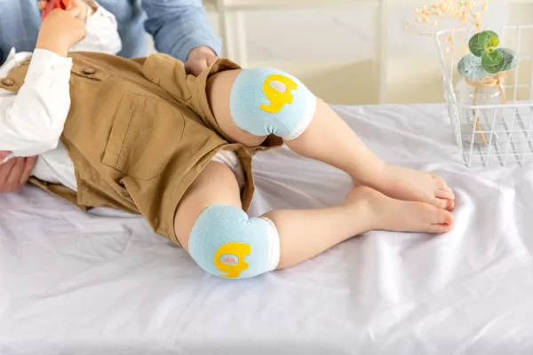 Par de rodilleras con antideslizante para bebes gateadores-VEGBR-12