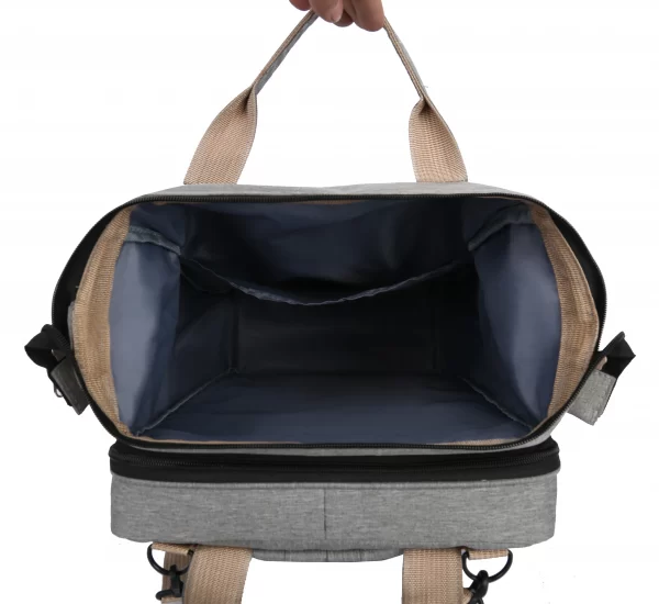Bolso maternal con compartimentos y bolsillo-7020HT