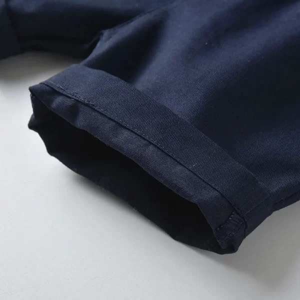 Conjunto de bermuda, tiradores, moño y camisa de vestir-bmtz286