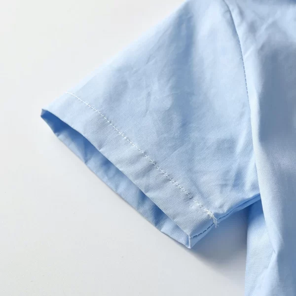 Conjunto de bermuda, tiradores, moño y camisa de vestir-bmtz286