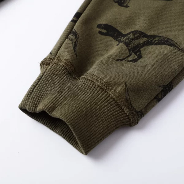 Pantalones de algodon con apliques, estampados y bordados-9134