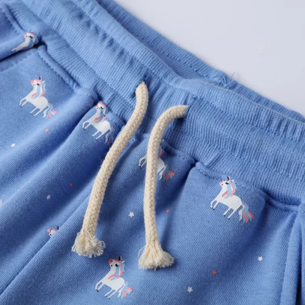 Pantalones de algodon con apliques, estampados y bordados-9177