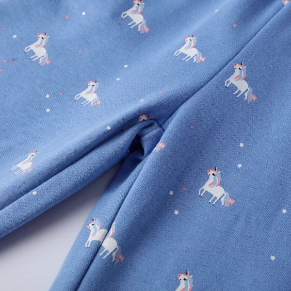 Pantalones de algodon con apliques, estampados y bordados-9177