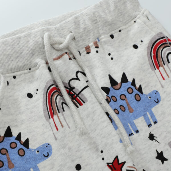 Pantalones de algodon con apliques, estampados y bordados-9213