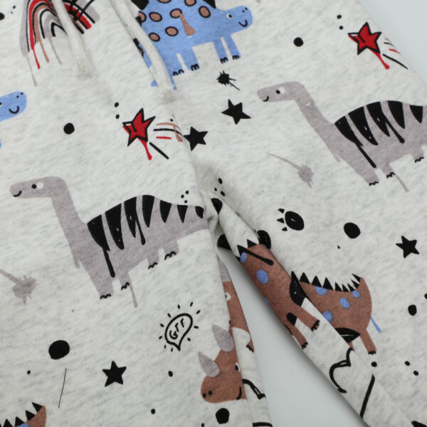 Pantalones de algodon con apliques, estampados y bordados-9213