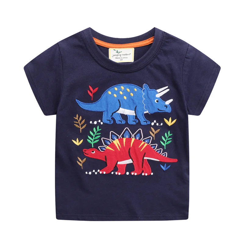 Polera manga corta estampadas y o bordadas para niños y niñas-6993