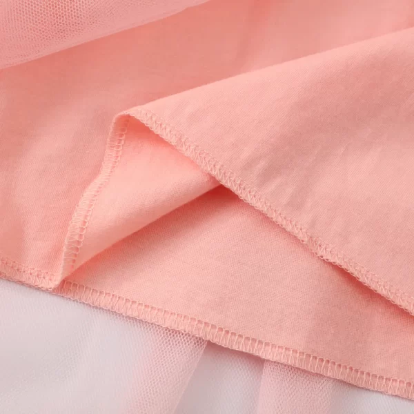 Vestidos de algodon con estampados, apliques y bordados para niñas-6950