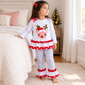 Conjunto Navideño de Niña Reno