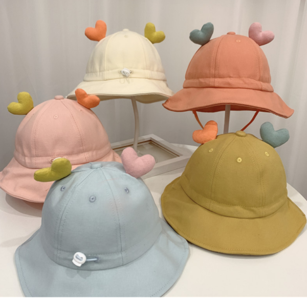 Sombrero con orejitas de corazón-HATSUGAR