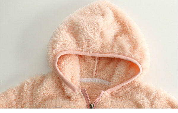 Chaqueta de polar con cierre y capucha