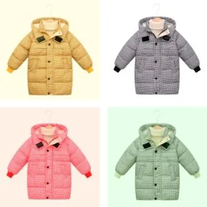 Parka larga con capucha