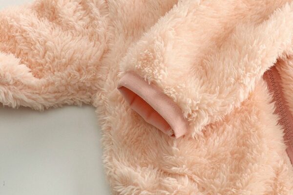 Chaqueta de polar con cierre y capucha en colores surtidos