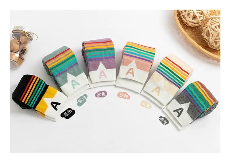 Medias pantys tejidas sin pie, coloridos LB Chile