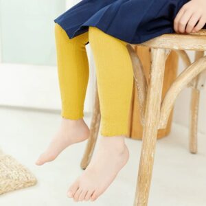 Pantys sin pie, con volados tejidos