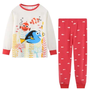 Conjunto pijama manga larga de algodón niñas