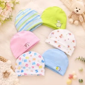 Pack de 2 Gorritos de Bebé de Algodón