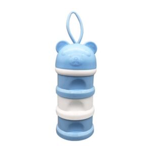 Dispensador Portátil De Alimentos Osito, 3 Compartimientos