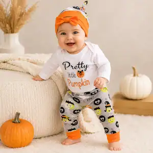 Disfraz de bebé Pretty Little Pumpkin 4 piezas