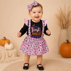 Disfraz de bebé “My First Halloween” – 3 piezas