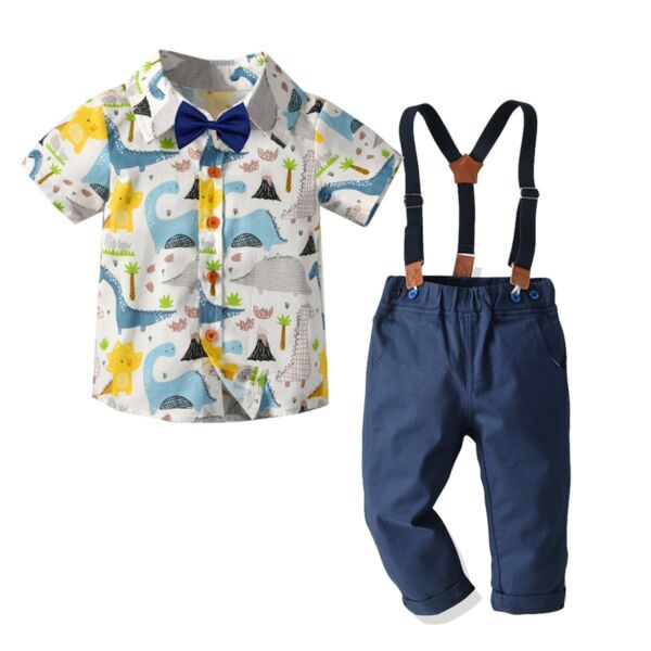 Conjunto de vestir con tirantes