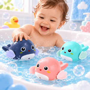 Ballena Nadadora para Baño Infantil | Juguete Acuático a Cuerda