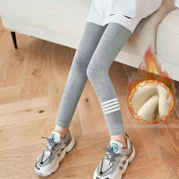 Calza algodón y lycra frizada para niña