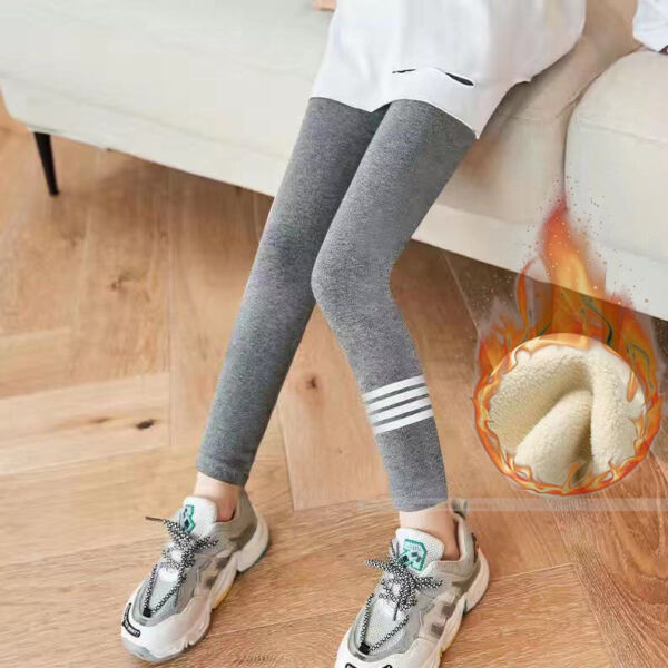 Calza algodón y lycra frizada para niña