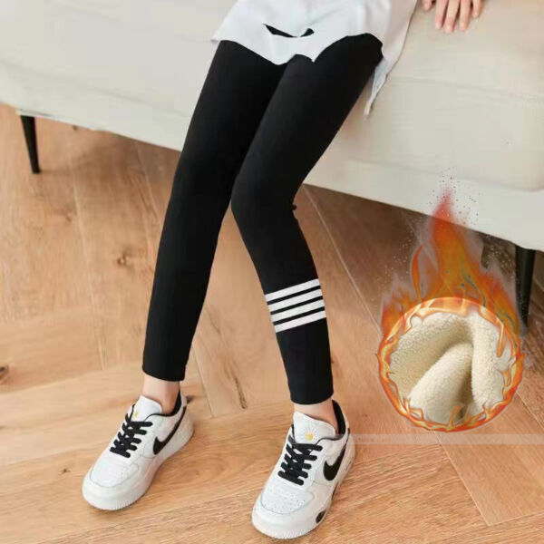 Calza algodón y lycra frizada para niña