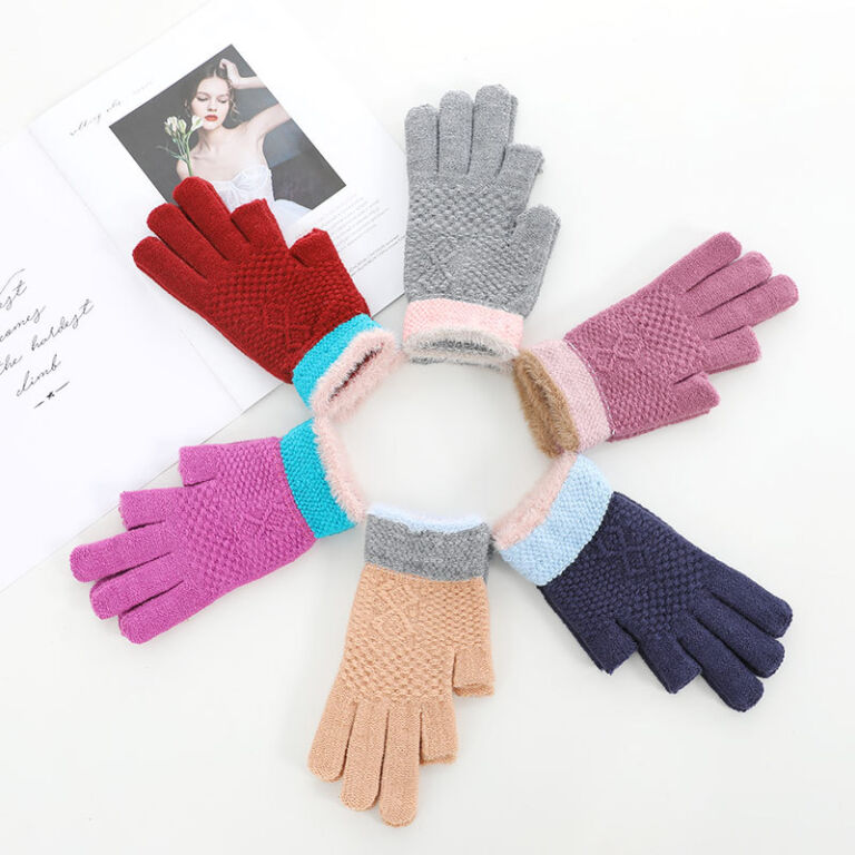 Guantes de lana para niñas