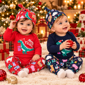 Conjunto Dino Merry Christmas para Bebé 3 Piezas