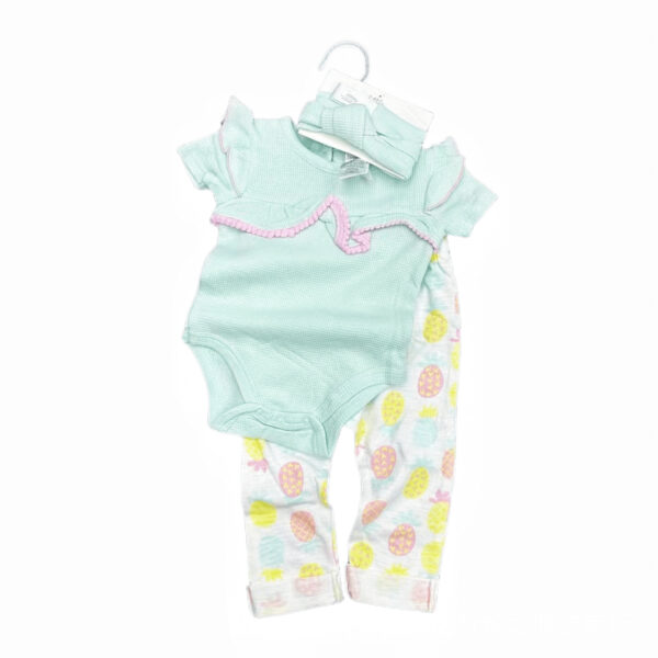 Set de Body, calza y turbante para bebés