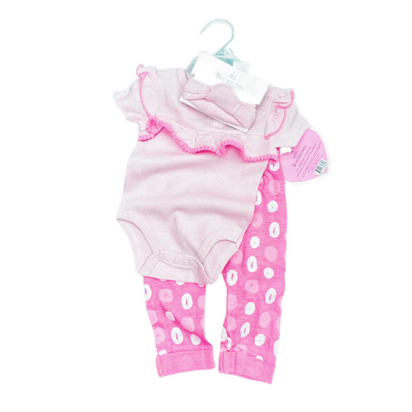 Set de Body, calza y turbante para bebés