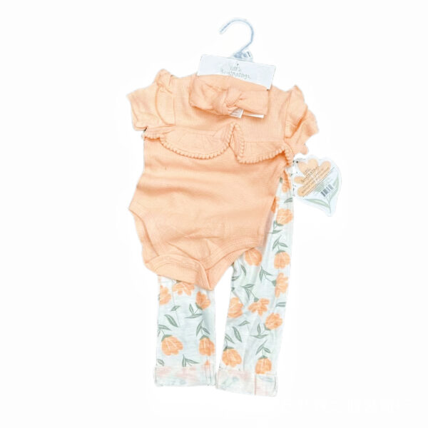 Set de Body, calza y turbante para bebés