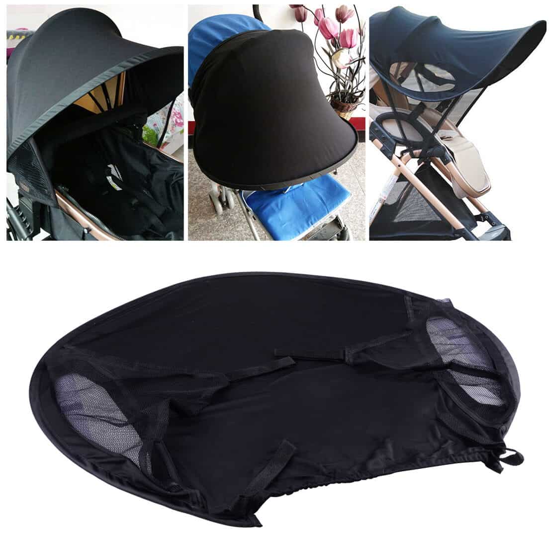 Extensor de techo protector de sol para carrito de bebé