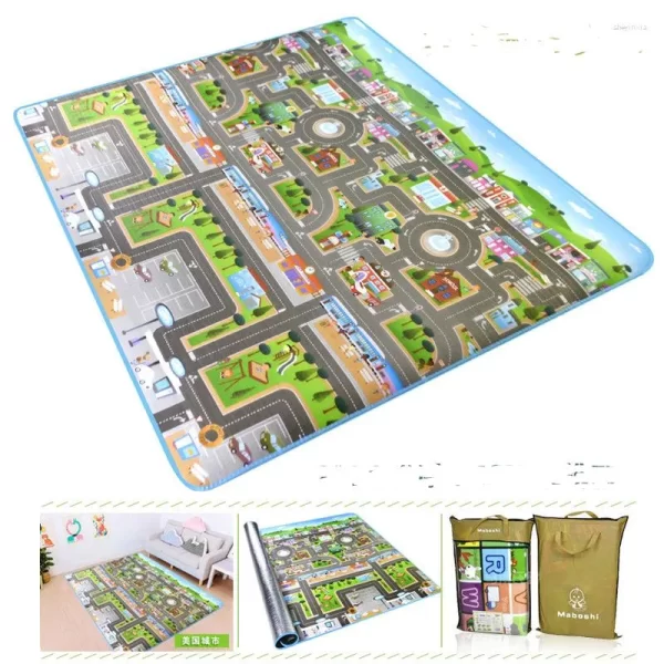 Alfombra doble cara para juegos