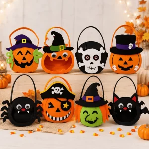 Bolsita de Halloween para Dulces con Diseños Surtidos