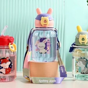 Vaso con bombilla y orejitas