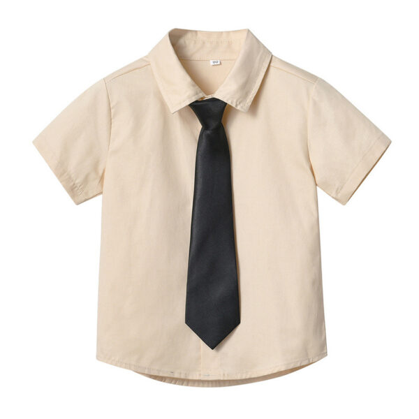 Camisa de vestir para niños color beige
