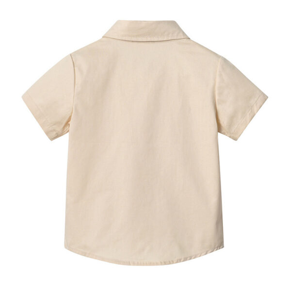 Camisa de vestir para niños color beige
